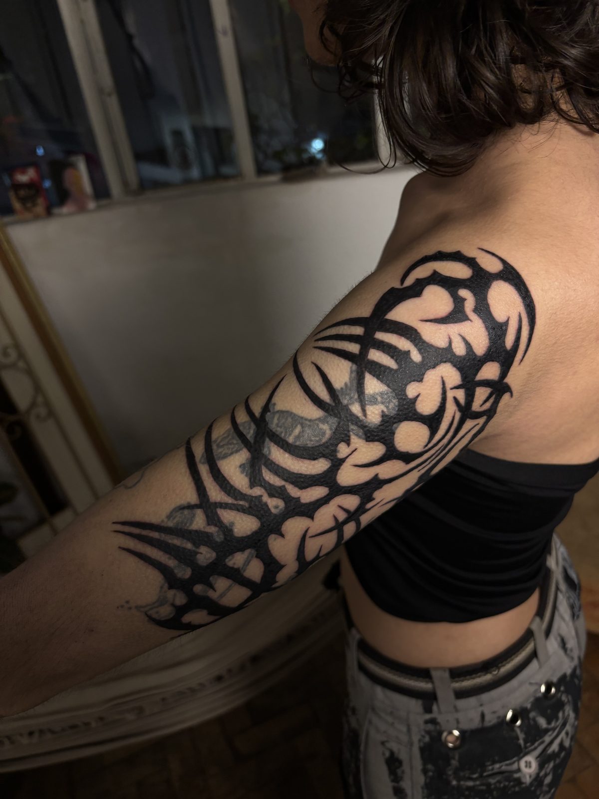Ombro fechado, ombro, freehand